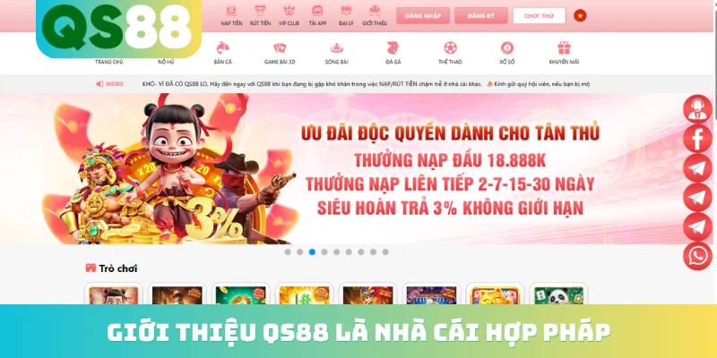 Giới thiệu QS88 là nhà cái hợp pháp