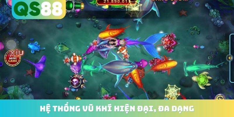 Bắn Cá Rồng Đổi Thưởng - Đồ Họa 3D Đỉnh Cao, Tặng Vốn 100K 3 Hệ thống vũ khí hiện đại, đa dạng