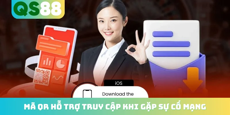 Mã QR hỗ trợ truy cập khi gặp sự cố mạng