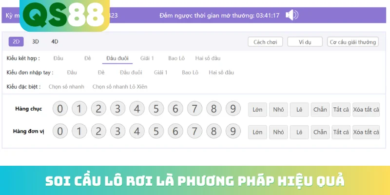 Soi cầu lô rơi là phương pháp hiệu quả